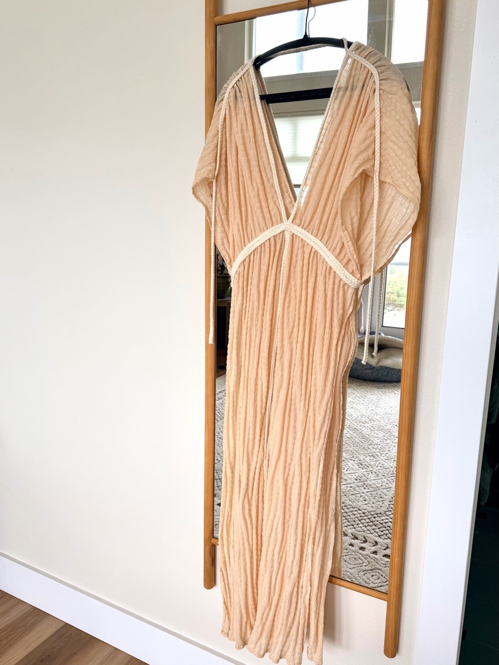 Gauzy Peach / Tan Women's Swim Coverup - Never worn